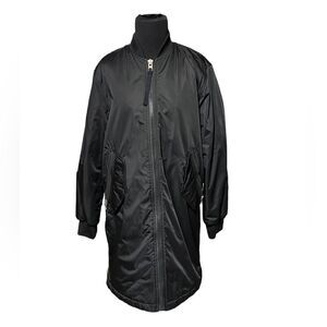 Long bomber style coat